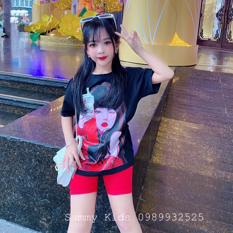 Set bộ Cô gái trà sữa cho bé gái size đại 18-42kg siêu Cuteee