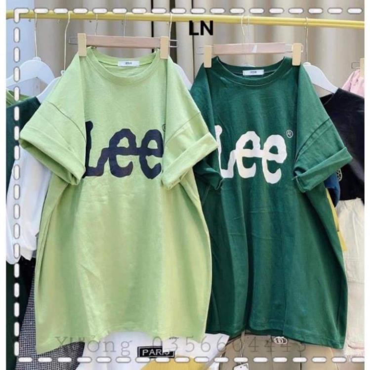 [ Rẻ Vô Địch ] Áo Thun Phông Cotton 3158 Nam Nữ Form Rộng Unisex Chất Cotton Khô In Chữ Lee