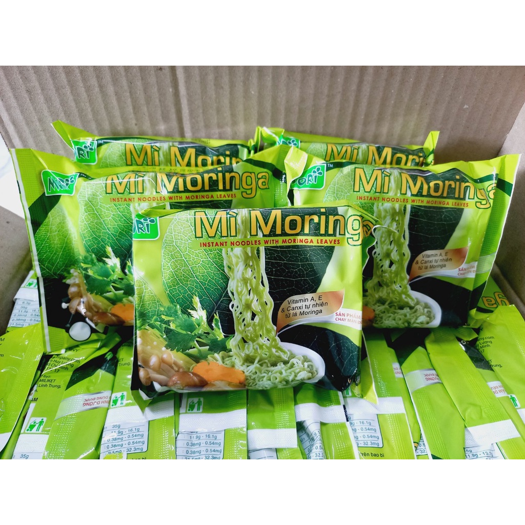 Mì tôm chùm ngây healthy eatclean ít calo ăn không nóng Moringa (có gói gia vị)