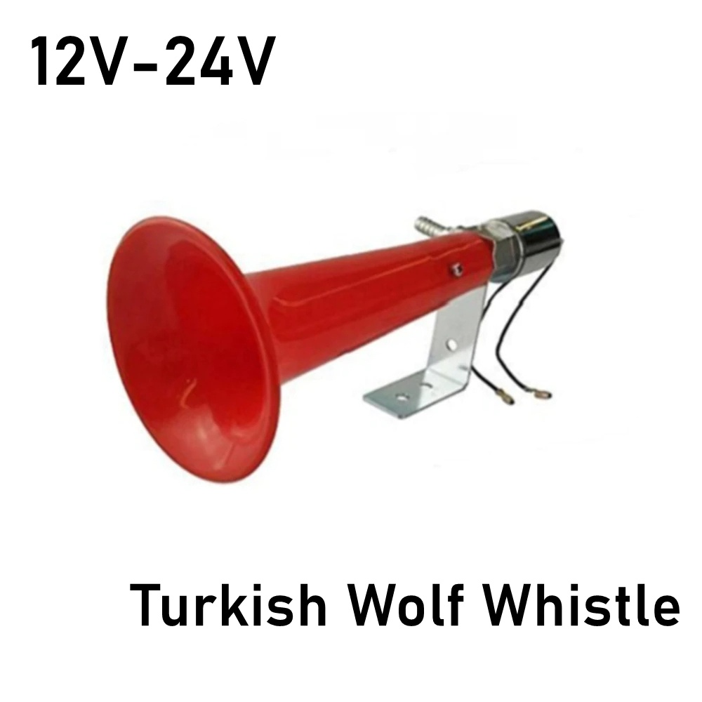 Còi Hơi Đơn Âm Thanh Siêu Lớn 180DB Thông Dụng Cho Xe Tải, Xe Ben, Container, Tàu Thuyền Chạy Điện 12V-24V