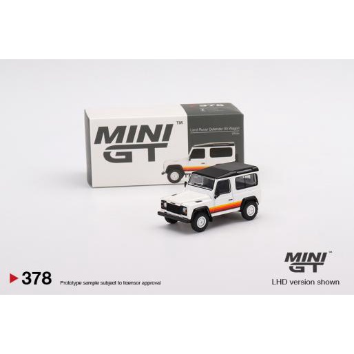 MÔ HÌNH 1:64 MINI GT - Land Rover Defender 90 Wagon White