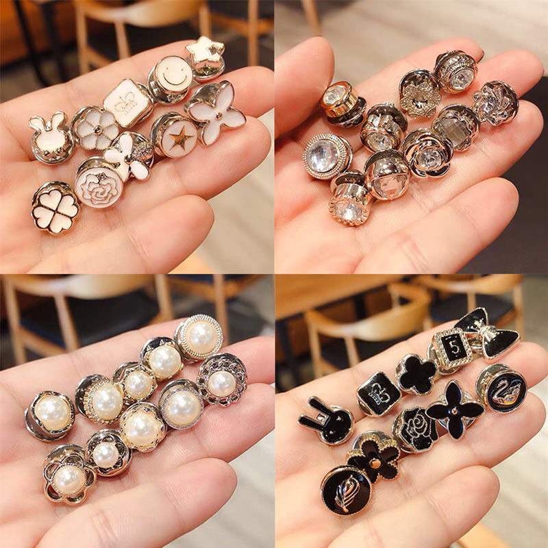 Set 10 Phụ kiện cài cổ áo - Ghim cài áo mini thời trang xinh xắn cho nữ HALA0115