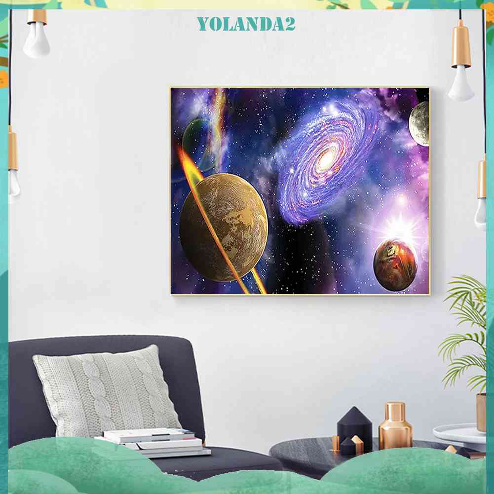 Bộ Tranh Đính Đá 5D DIY Hình Thiên Hà Độc Đáo Sáng Tạo