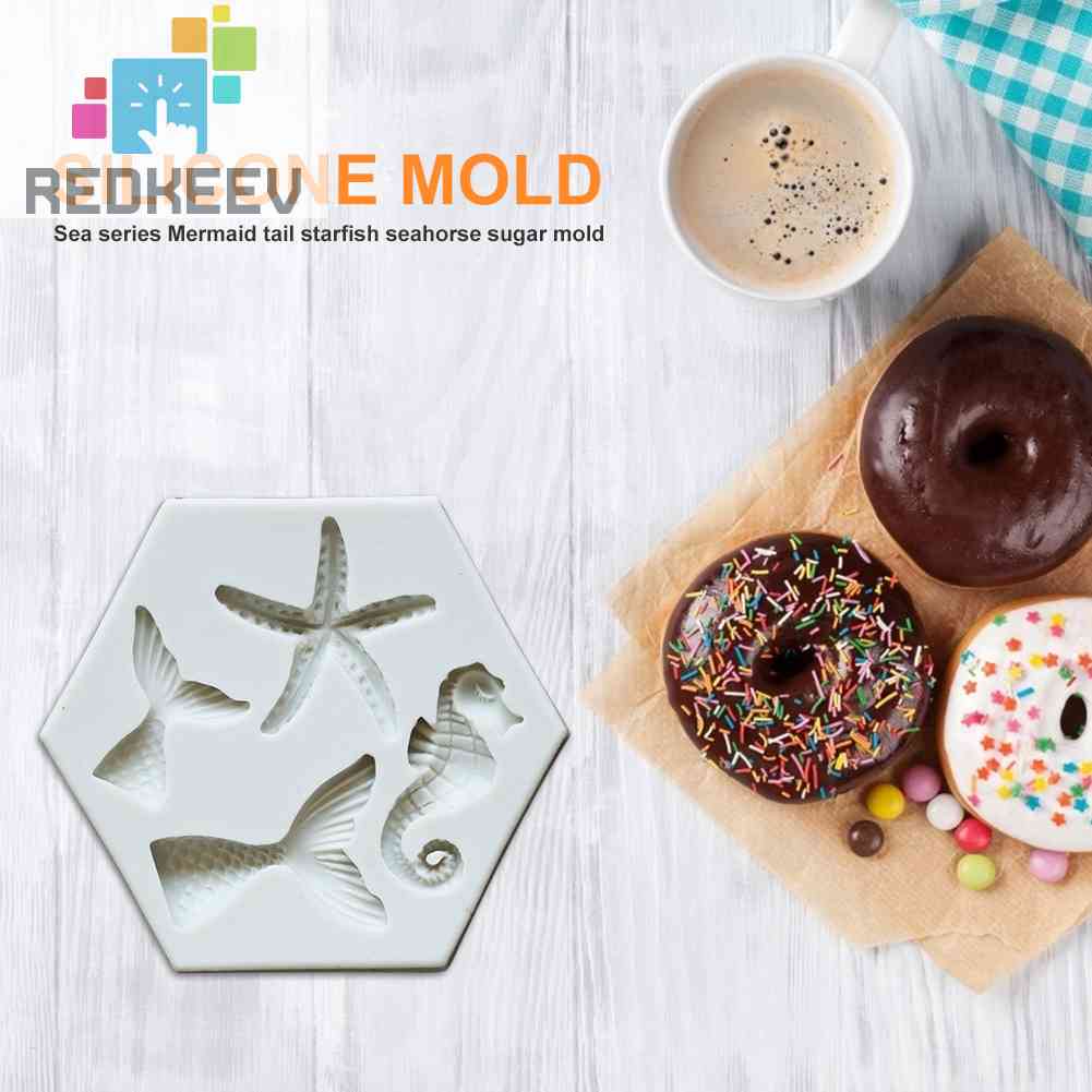 Khuôn Bánh Silicone Hình Động Vật Biển