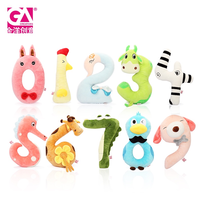 Búp Bê Nhồi Bông Hình Chữ Cái Và Số 20cm Mới Cho Bé