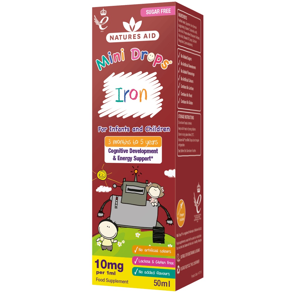 Natures Aid Iron Mini Drops Sắt giọt UK (50ml)