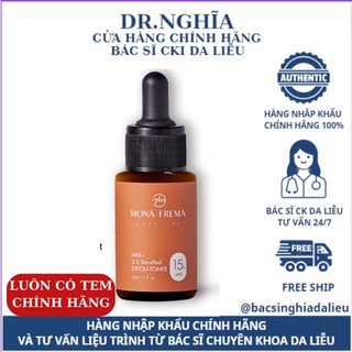 Serum tẩy tế bào chết Mona Frema MPA 15% + 3.5 SteroPeel Exfoli giảm mụn sáng căng bóng da 30ml