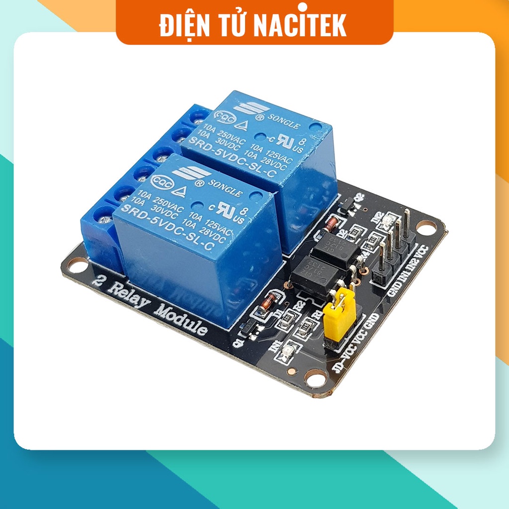 [NSHOP] Module 2 Relay Với Opto Cách Ly 5VDC