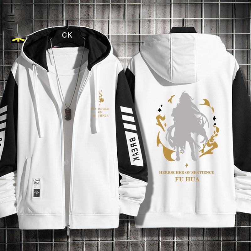 Honkai Impact 3 Gakuen Game Hwa Sense no Ruler Two-Dimensional Cardigan Sweater Boys Spring and Autumn Jacket Tops Tide