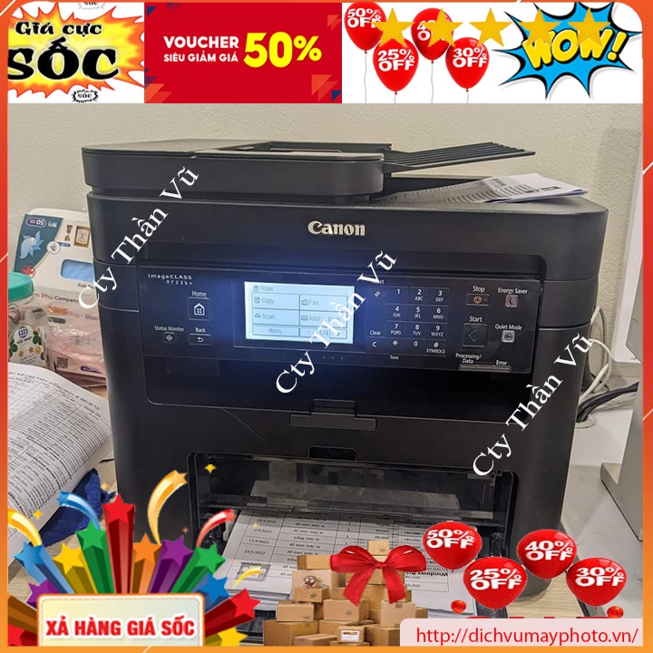 Máy in cũ đa chức năng Canon 236N hàng like new in mạng lan photocopy scan đầy đủ đảm bảo Kholinhkienmayin