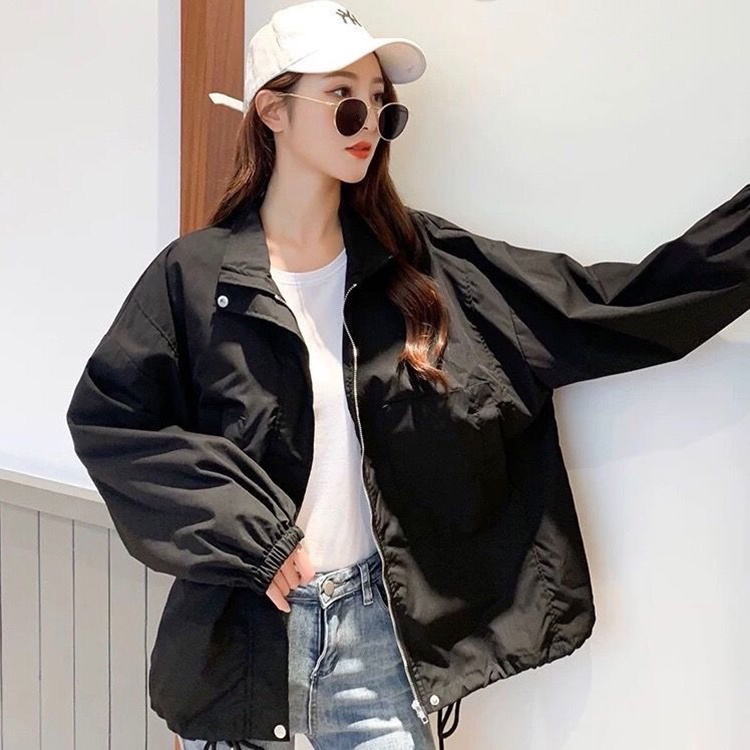 IELGY   Áo Khoác Dáng Rộng Phong Cách Hàn Quốc Cho Nữ
