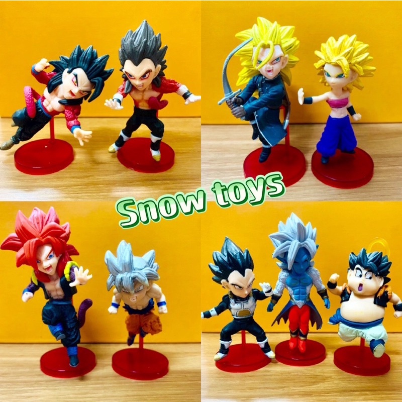 Mô hình Dragon Ball - Mô hình Majin Buu Buutenks Super Buu Gohan Goku Gotenks SSJ3 Ma bư mập gầy - Cao 10~12cm