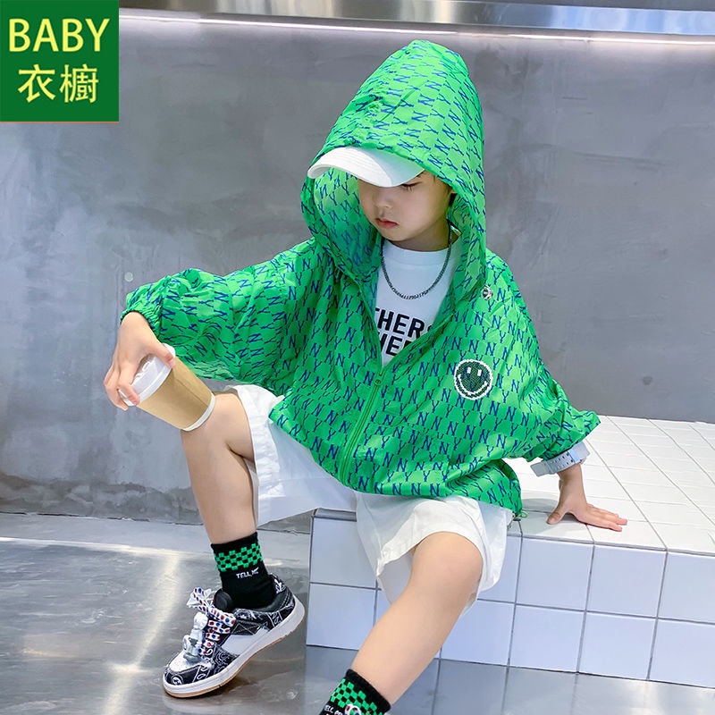 Áo Khoác Chống Nắng Bằng Lụa Lạnh Siêu Nhẹ Thoáng Khí Phong Cách Mới 2023 Cho Bé Trai