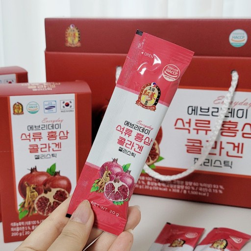 Thạch Lựu Hồng sâm Collagen Dream Hàn Quốc - Giúp Da Săn Chắc Láng Mịn