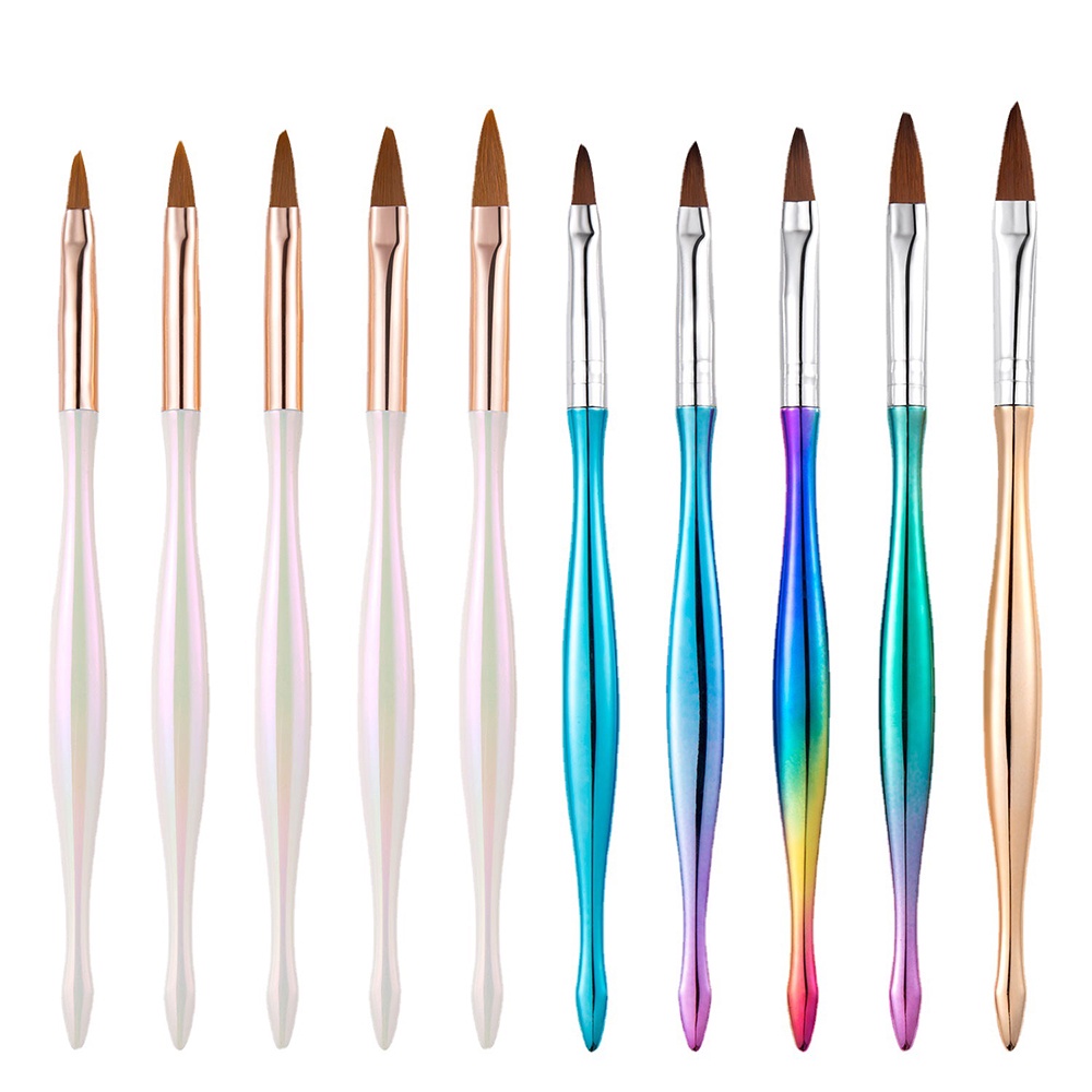 Bộ 8 Cọ Vẽ Móng Tay Bằng Pha Lê Ánh Sáng Gradient