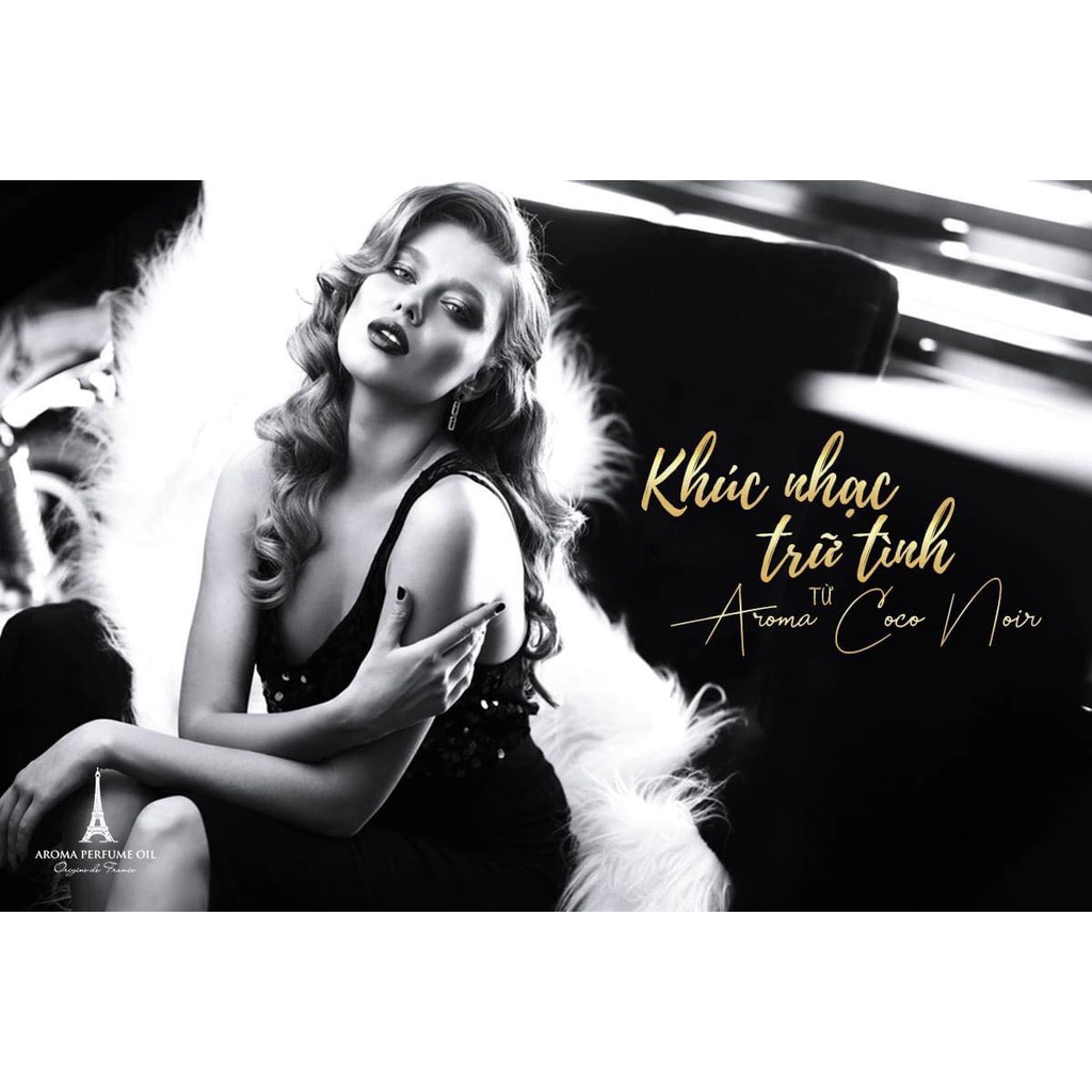 Nước Hoa Pháp Aroma Coco Noir Nữ Tính, Tươi Mát, Gợi Cảm - 12ml