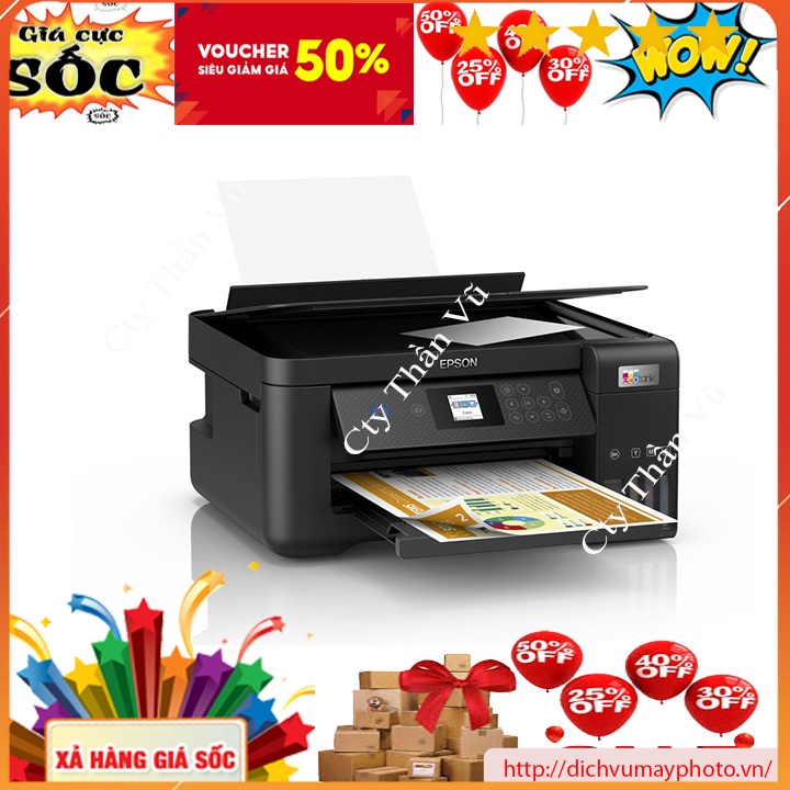 Máy in phun màu đa năng Epson L5290 hàng mới 100% có in màu Scan, Copy, Fax, Wifi, Duplex, Netwok Kholinhkienmayin