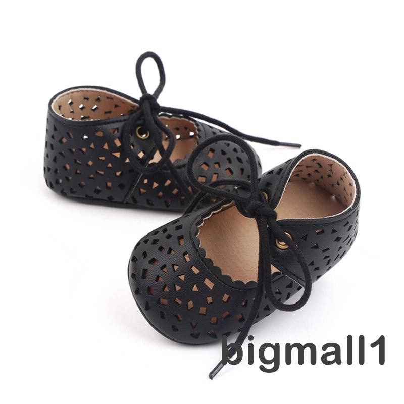 Giày Búp Bê Da PU Chống Trượt Xinh Xắn Cho Bé Gái 3-11 Tháng Tuổi