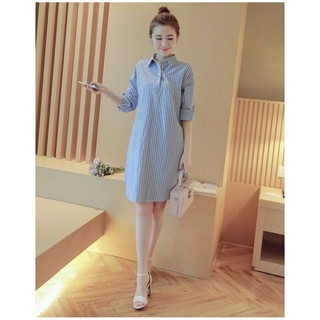 Đầm suông cổ sơ mi Haint Boutique