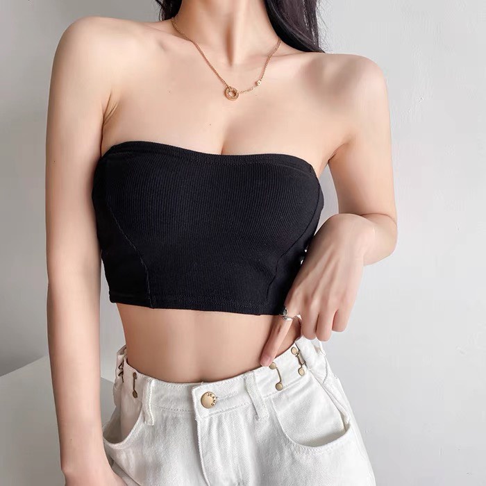 [Mã FATREND09 giảm đến 30000 đơn 99000] Áo Ống Cúp Ngực Không Mút JUNE.SG Croptop Không Dây, Áo Quây Ngực Croptop | BigBuy360 - bigbuy360.vn