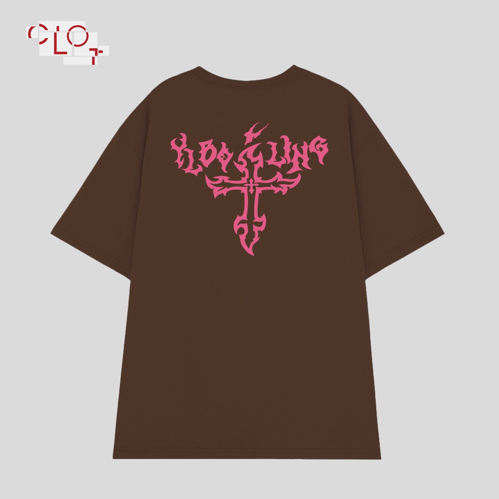 CLOT Áo thun nam nữ fashion retro Nâu xám bigsize unisex ulzzang 100%cotton