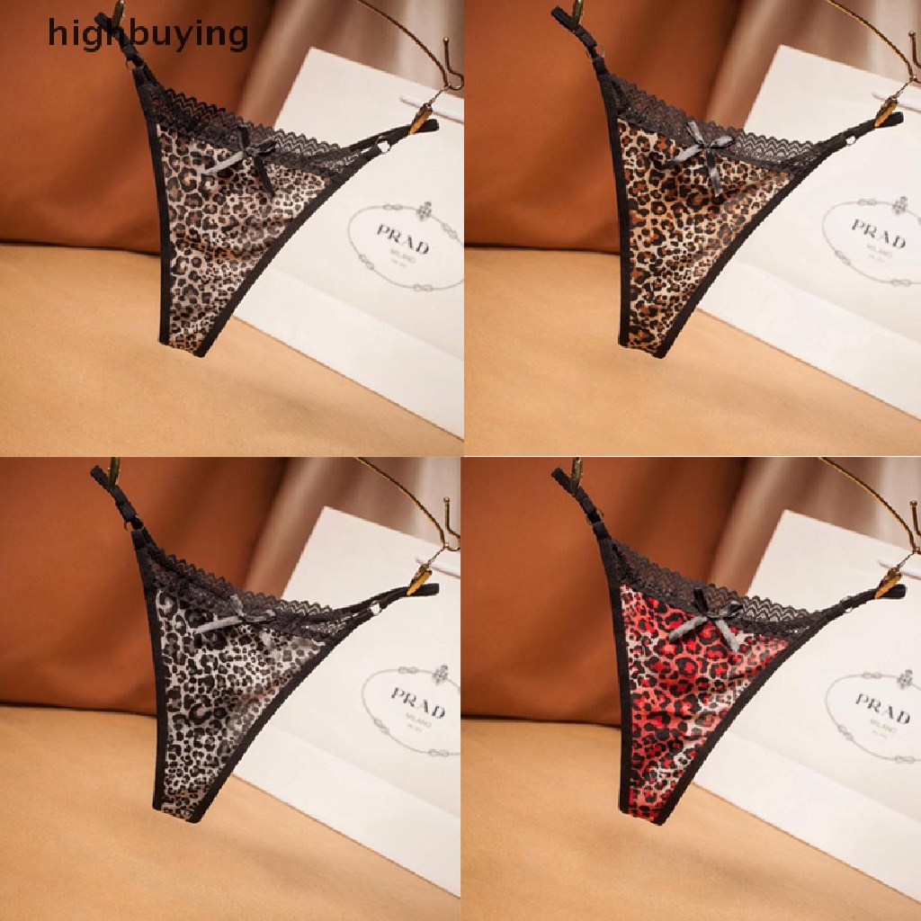 Quần Lót Ren Họa Tiết Da Báo Quyến Rũ Cho Nữ