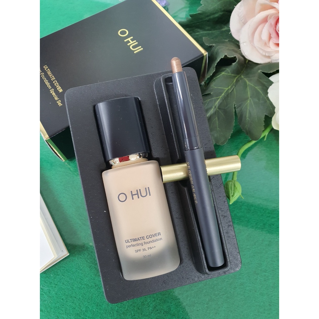 Kem nền che khuyết điểm & chống nắng Ohui (Ohui Ultimate Cover Perfecting Foundation SPF 35, PA++) 2 sp_Cây nhũ mắt
