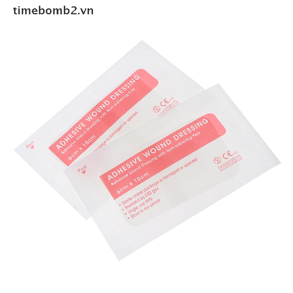 Set 10 Băng Keo Dán Vết Thương Thoáng Khí 6 * 10cm
