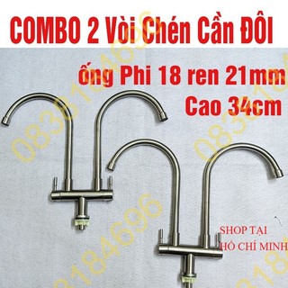 Vòi rửa chén Vòi rửa bát đôi inox 304, vòi rửa chén cắm chậu đôi inox 304