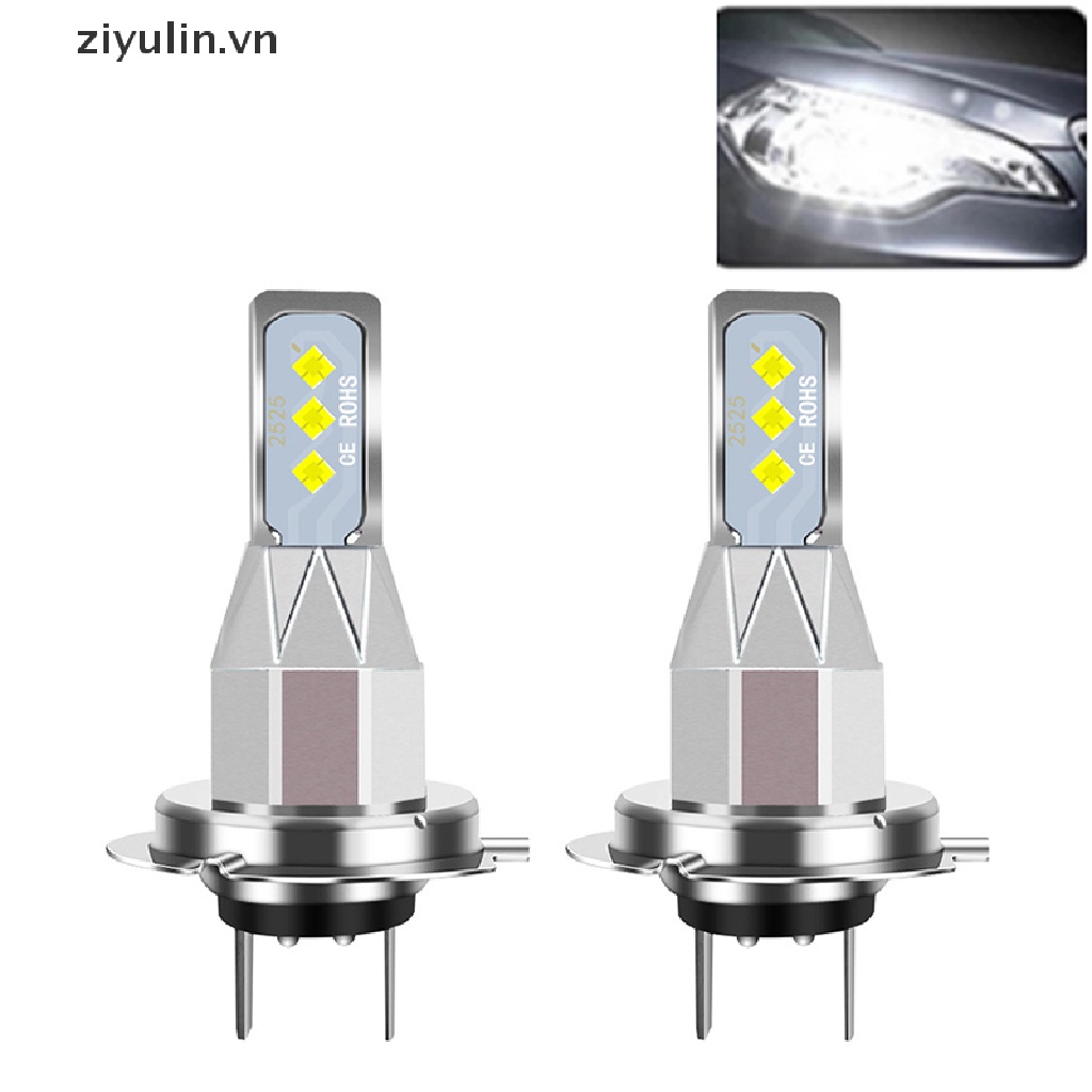 1 Bóng Đèn LED H7 24V 12V 80W Ánh Sáng Trắng Cao Cấp Cho Ô Tô