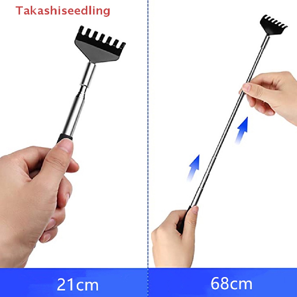 (Takashiseedling) Dụng Cụ Gãi Lưng Có Thể Thu Gọn Bằng Thép