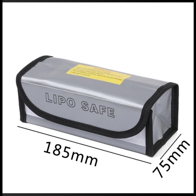 Túi Đựng Pin Lithium Mini An Toàn Chống Thấm Nước Chống Cháy Nổ Tương Thích Với Máy Bay Điều Khiển Fpv Racing Drone 185X75X