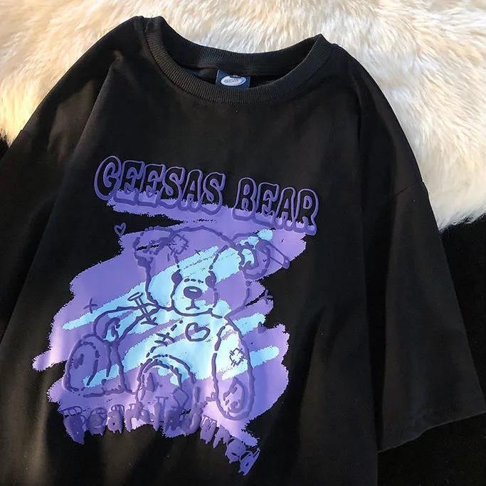 NRVP Áo Thun Tay Ngắn In Hình Thời Trang Đường Phố Hàn Quốc Mới Cho Nữ