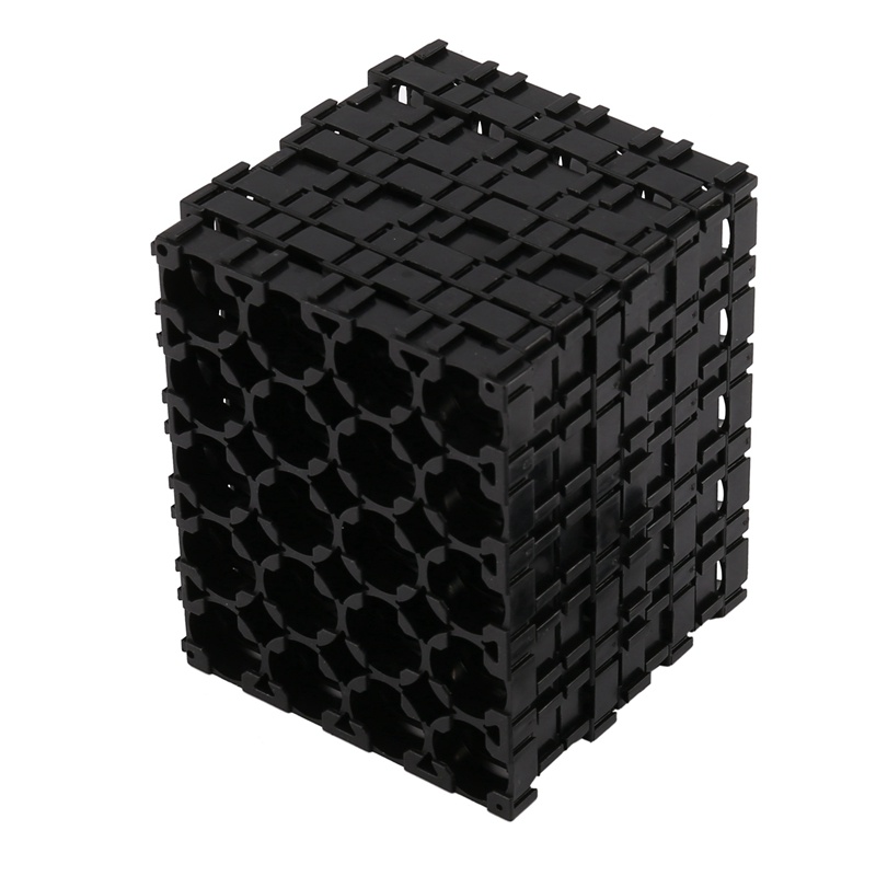 Pin 10PC 18650 4x5 Khoảng cách di động Vỏ bức xạ Giá đỡ bằng nhựa 18,4mm