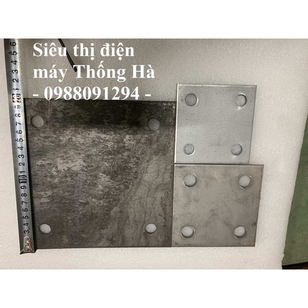 Bản mã 15x15 có lỗ. Bản mã 15x15 không lỗ dày 5mm