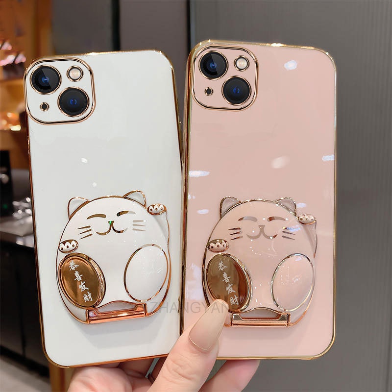 ốp lưng iphone 13 iphone 13 pro iphone 13 pro max ốp điện thoại TPU Silicon Mềm Họa Tiết Mèo 3D Có G