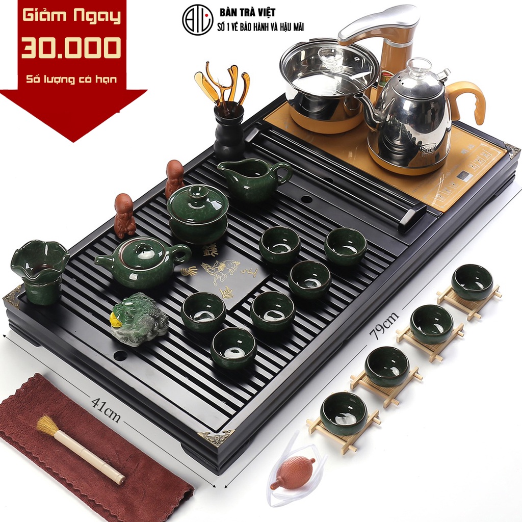 Bàn Trà Điện Bộ Ấm Trà Song Ngư 45 Chi Tiết Đầy Đủ Cả Bộ Bếp Pha Trà Tự Động Mẫu Mới 2023