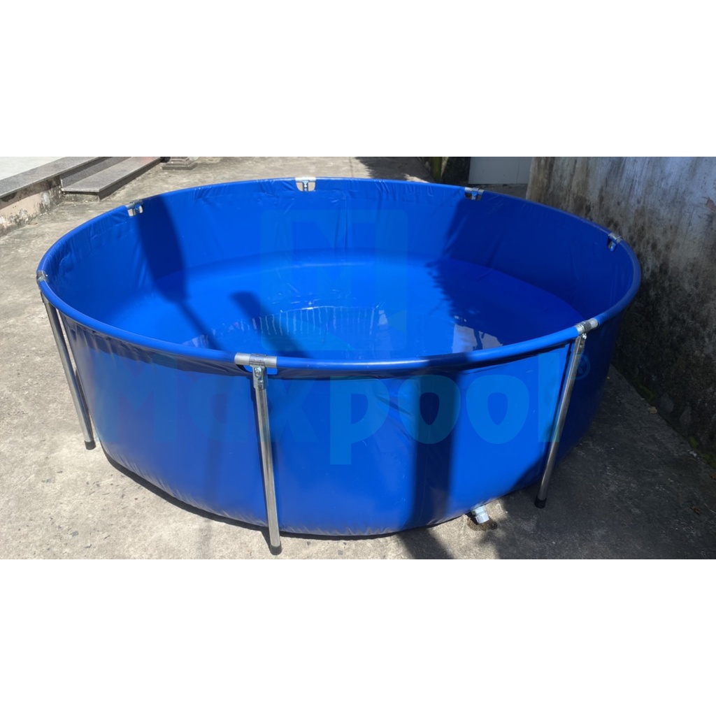 Bể bơi tròn khung kim loại lắp ghép - Bể nuôi cá