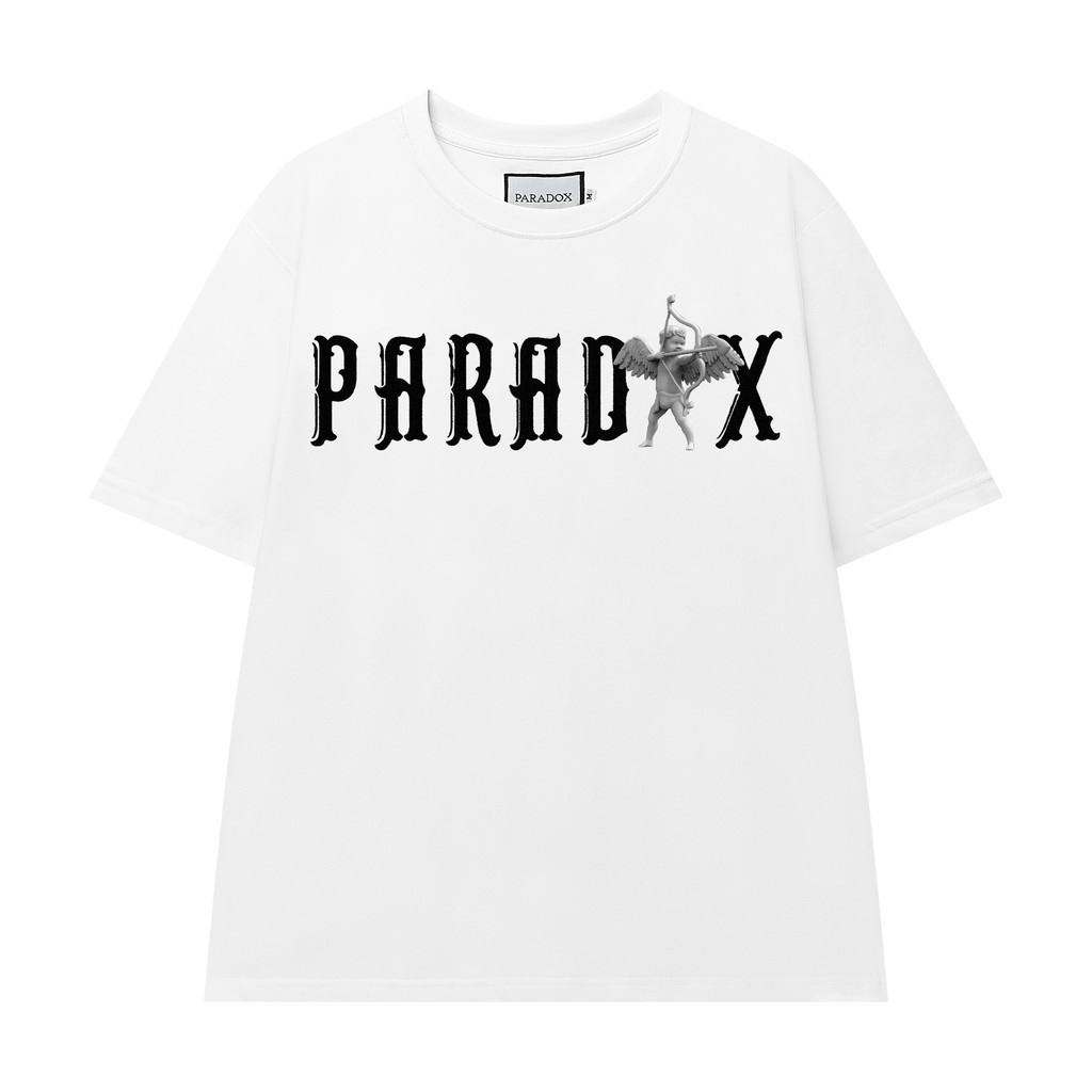 Áo thun PARADOX CUPID form rộng tay lỡ chất liệu cotton thấm hút mồ hôi, Áo Phông Unisex Nam Nữ