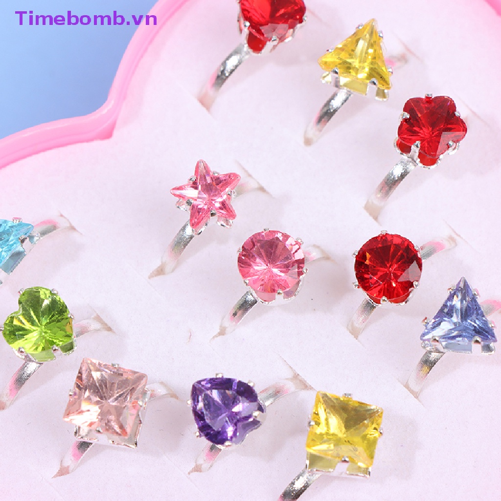 # Túi Xách Nữ Thời Trang # Hộp 10 Nhẫn Hình Dáng Ngẫu Nhiên Cho Bé Gái