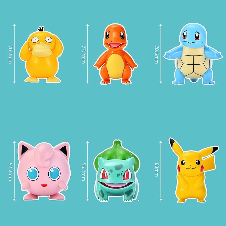 Hộp mô hình Pokemon xinh xắn dễ thương chính hãng làm quà tặng