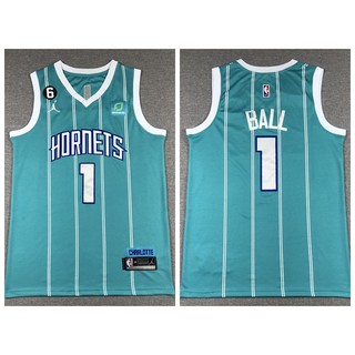 Áo Thun Bóng Rổ Jersey 2023 Charlotte Hornets Lamelo Cho Nam