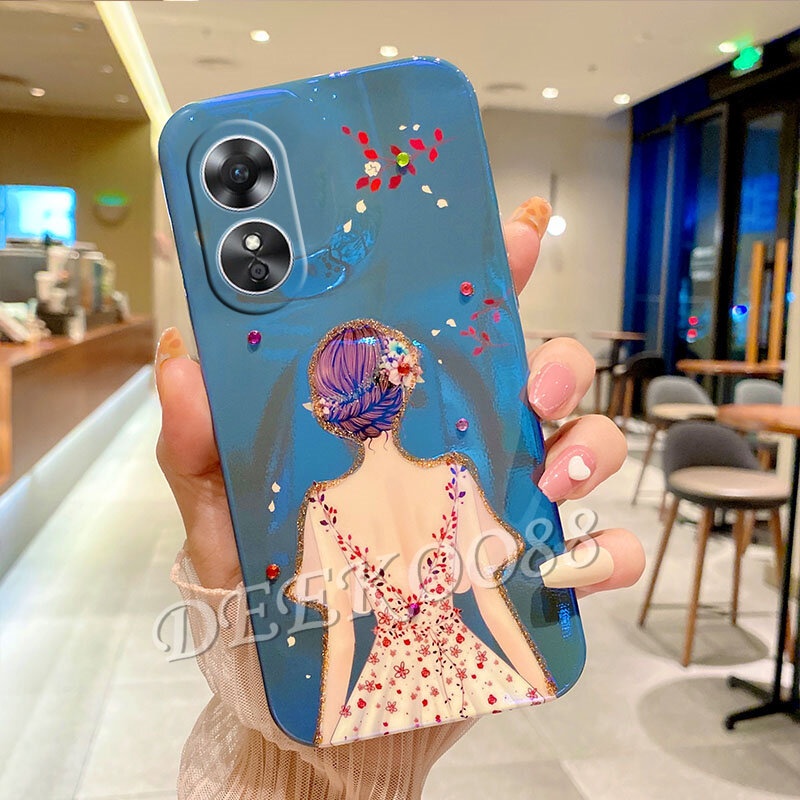 Ốp Điện Thoại Hình Hoa Đính Đá Lấp Lánh Cho OPPO Reno8 T A78 5G 4G Reno 8 8T Reno8T OPPOA78