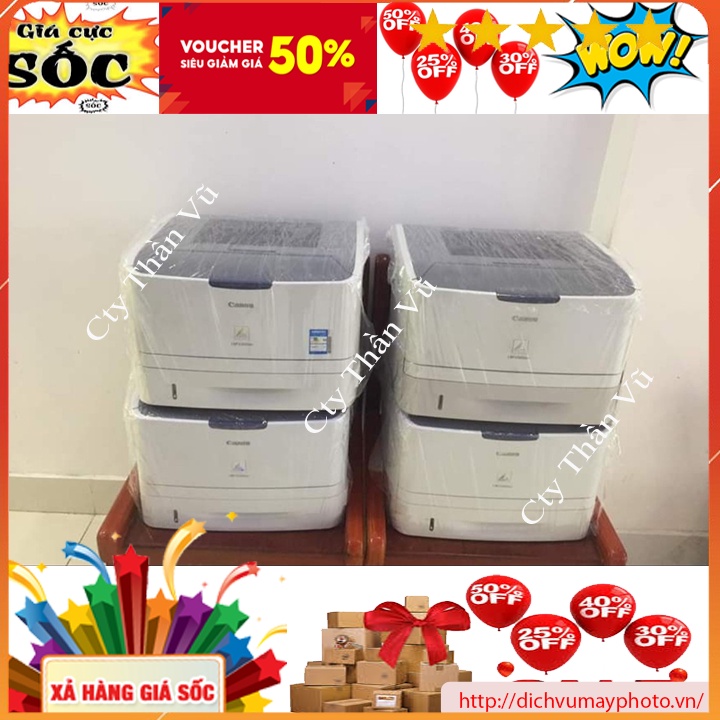 Máy in cũ Canon 6300dn máy hàng like new in 2 mặt tự động in mạng lan chất lượng INECO