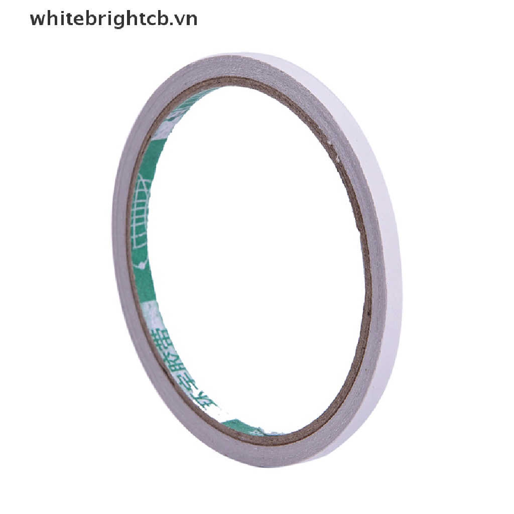 Cuộn Băng Keo Hai Mặt Màu Trắng Siêu Dính 5M / 8M