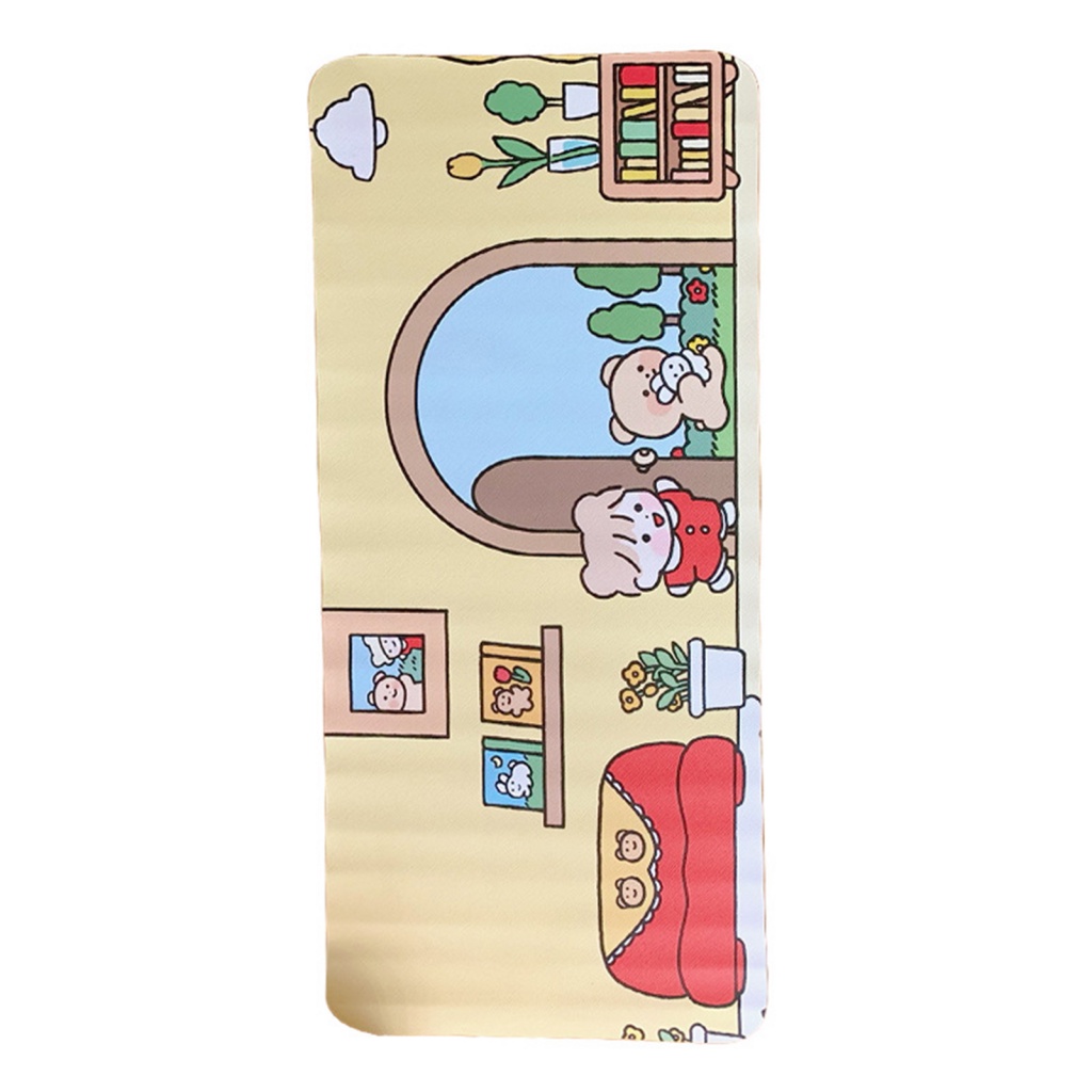 Tấm Lót Chuột Và Bàn Phím Bằng PVC Chống Trượt Chống Thấm Nước Hình Hoa Hướng Dương Dễ Thương