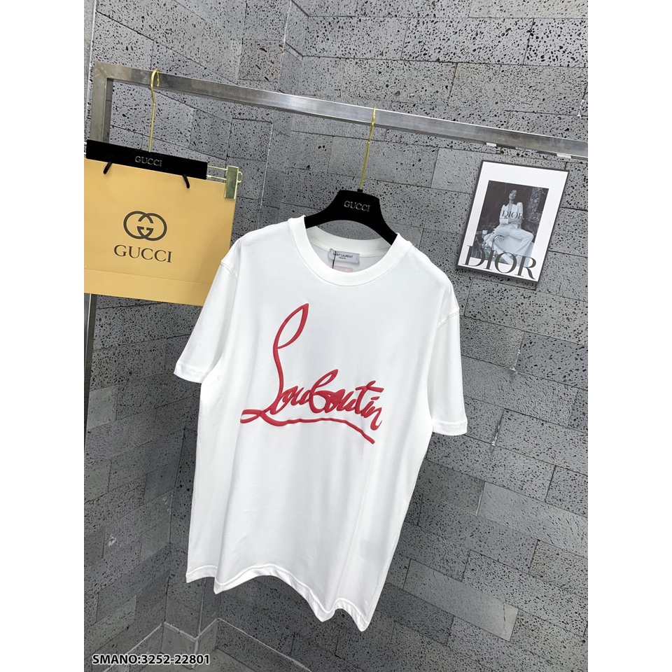 Áo Thun Cotton Nam Nữ CL Chữ Nổi Vải Mát Mịn Trẻ Trung Hot Hit