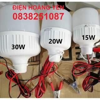 bóng led trụ kẹp bình 12v 30w 20W 15W