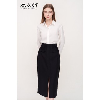 Áo sơ mi nữ white basic shirt Maxy Workshop