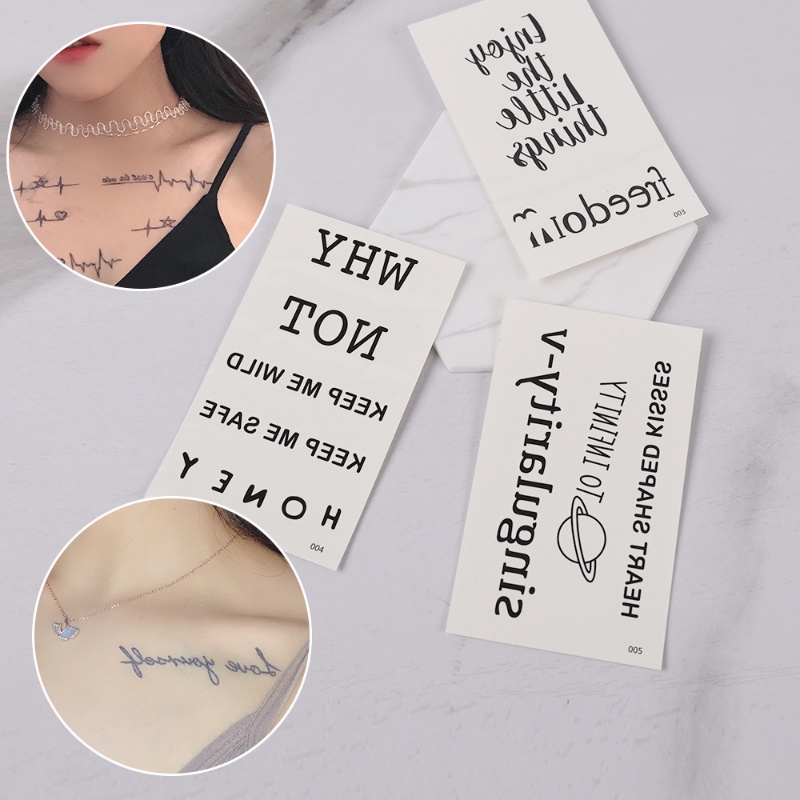 Hình Xăm Dán Tạm Thời Họa Tiết Hoa Đơn Giản